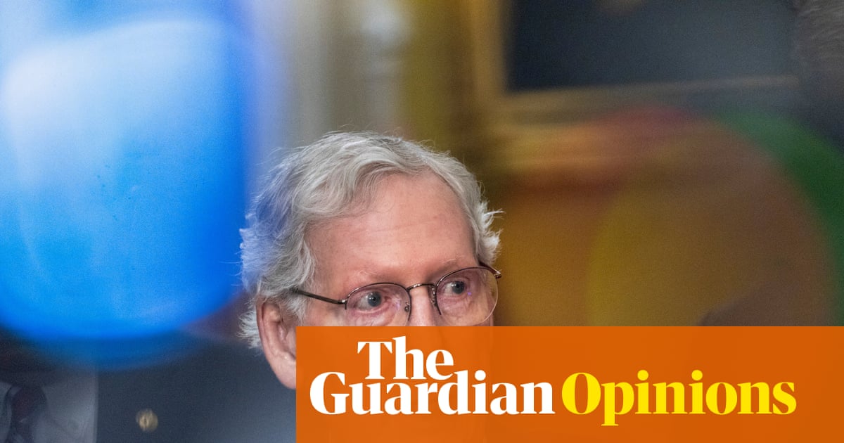 Mitch McConnell, flanked by Elaine Chao’s immovable hair, demonstrates the new standard for American leadership: upright, breathing-ish, and absolutely not taking questions.