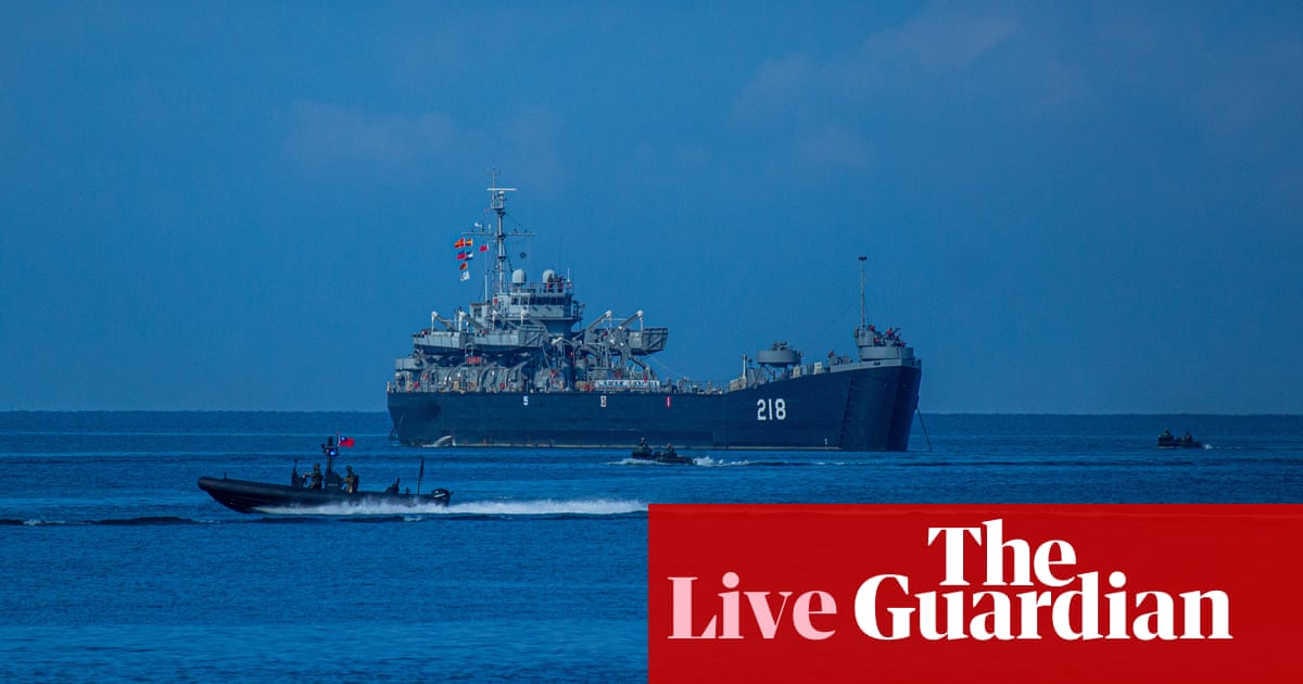 China expected to begin live-fire military exercises near Taiwan coast in wake of Pelosi visit – live – The Guardian
