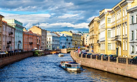The Moyka River embankment in St Petersburg