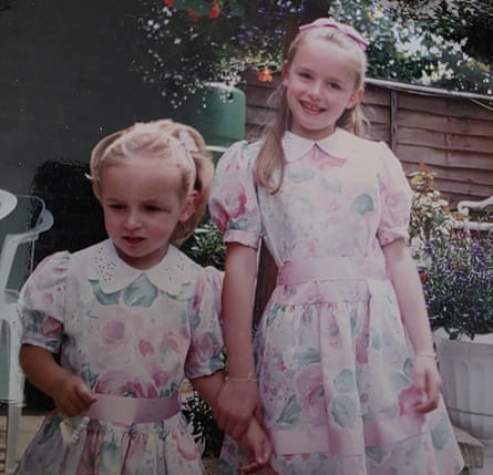 Sasha and Zoe, the daughters of crime writer Christopher Berry-Dee, pictured as young girls
