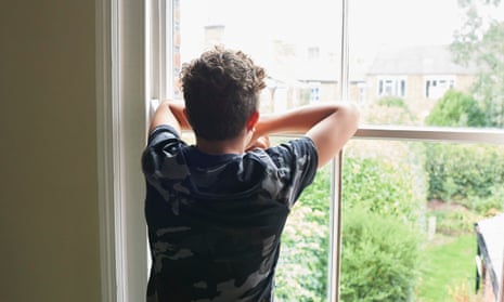 Young person at a window