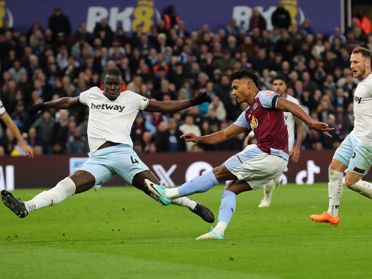 Douglas Luiz shines as Aston Villa see off West Ham with a flourish to go fifth | Premier League | The Guardian