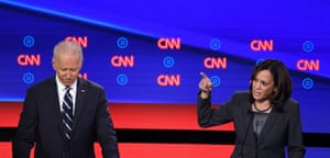 Kamala Harris has taken Biden to task for his record on race.