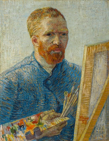 Vincent van Gogh’s Self-Portrait as a Painter, 1887-88.