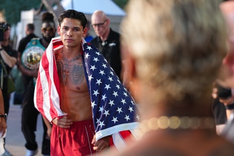 Ryan Garcia is making his first defense of the WBC welterweight title he won in February.