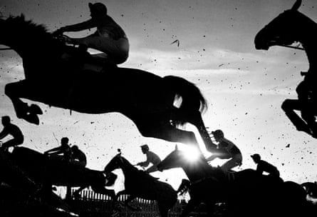 National Hunt racing at Newbury in the 1970s.