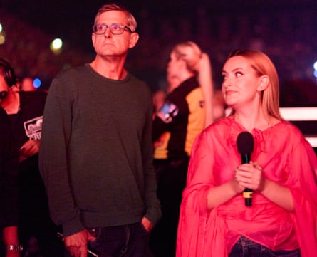 Mehdi Hasan, Louis Theroux and Amelia Dimoldenberg.