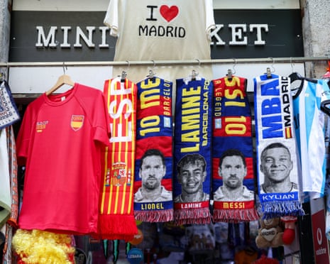 Merchandise on the streets of Madrid.