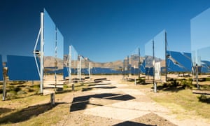 Heliostats at the Ivanpah solar thermal power plant in California’s Mojave desert