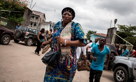 Police fire warning shots to disperse a crowd leaving a cathedral in Kinshasa, the Democratic Republic of the Congo, after a mass commemorating victims of a crackdown on marches last month calling for the removal of President Joseph Kabila, January 2018