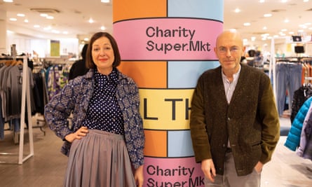 Wayne Hemingway et Maria Chenoweth ont ouvert Charity Super.Mkt au centre commercial Brent Cross, au nord de Londres, dans un ancien Topshop.