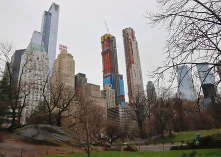 skyscrapers over central park