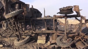 A radar site in Al Hudaydah after the US missile attack.