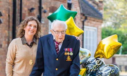 Hannah Ingram-Moore and Captain Tom.