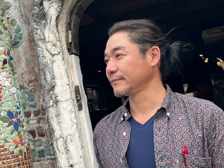 Testu Inomata, a cafe owner who opposes the presence of a Japanese Self-Defence Force base on Yonaguni.