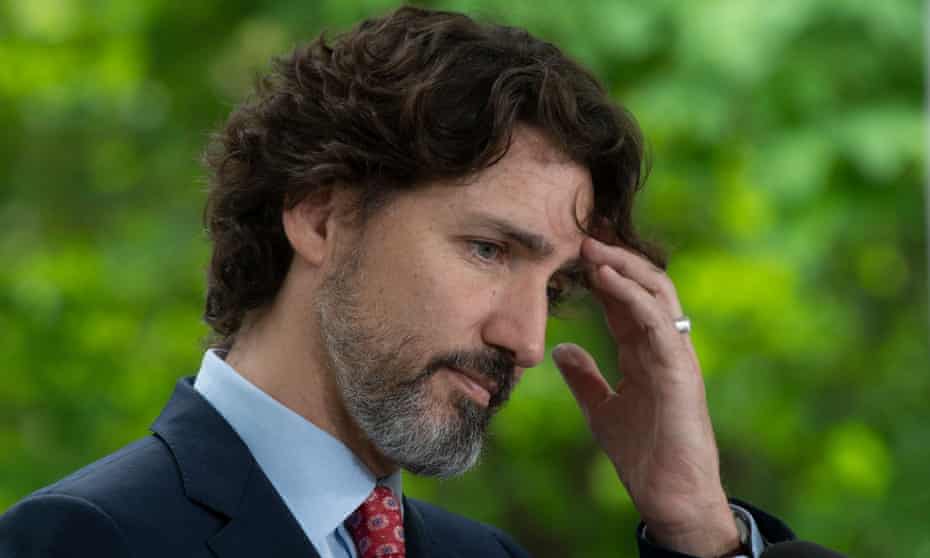 Justin Trudeau in Ottawa, Canada, on 29 May. 
