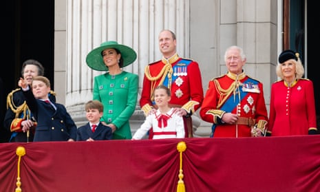 Standing in their best outfits on the Buckingham Palace balcony