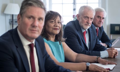 From left: Keir Starmer, Valerie Vaz, Jeremy Corbyn and John McDonnell