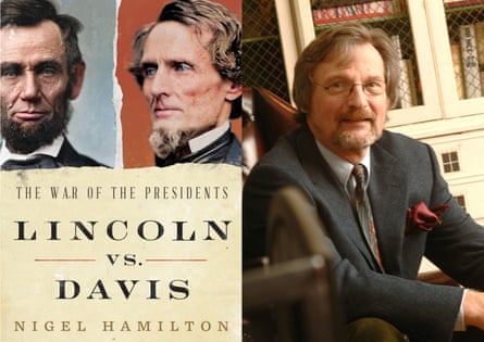 book cover and a man in a suit in glasses