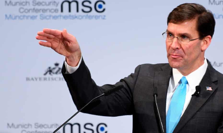 Mark Esper at the Munich security conference.