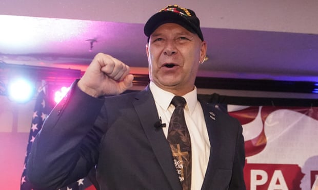 Doug Mastriano, a supporter of Trump's big lie about election fraud, is the Republican nominee for governor in Pennsylvania. His Democratic opponent of him, Josh Shapiro, spent big to support him in the primary.