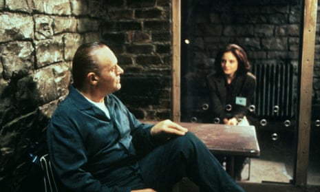 Anthony Hopkins and Jodie Foster in The Silence of the Lambs.