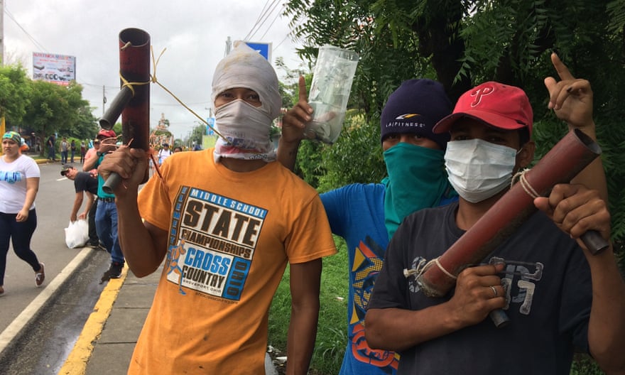 Rebels in Masaya, Nicaragua.