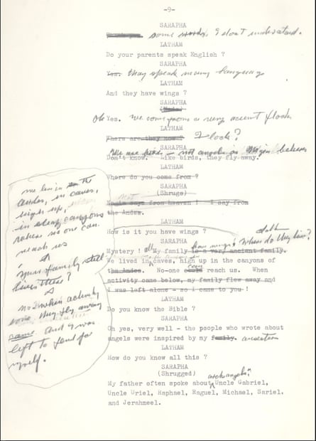 A page of the script