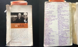 Danny Boyle’s annotated copy of Trainspotting