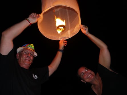 Dave and Barbara in Thailand in 2013 celebrating their 20th wedding anniversary