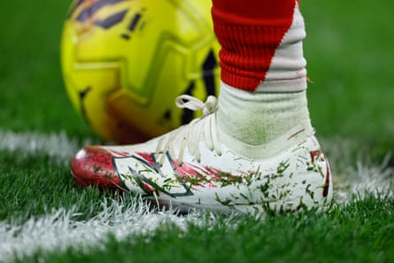 A boot and a football