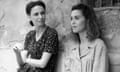 Emanuela Fanelli and Paola Cortellesi lean against a wall in the film