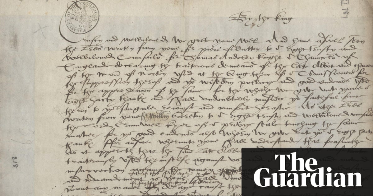 Abbot's death notice dictated by Henry VIII goes on display | Culture | The Guardian