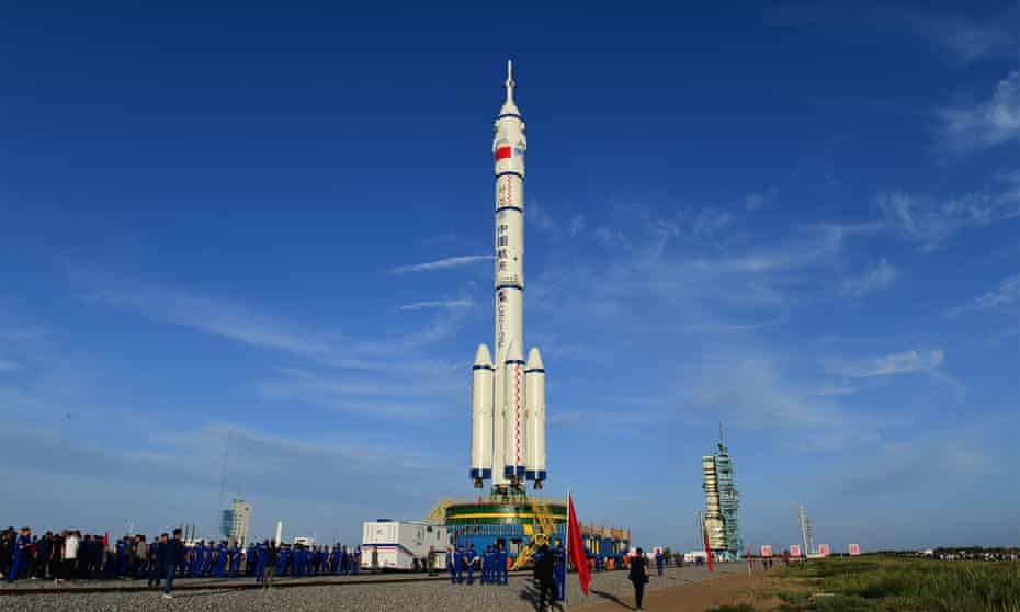 The Chinese astronauts will travel onboard the Shenzhou-12 