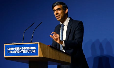 Rishi Sunak delivers a speech on AI at the Royal Society, London, 26 October.