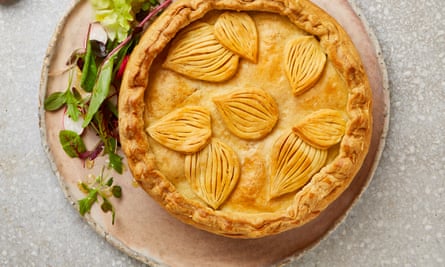 Meera Sodha’s vegan caramelised onion saffron and potato pie