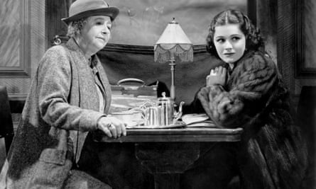 Dame May Whitty, left, and Margaret Lockwood in a scene from The Lady Vanishes.
