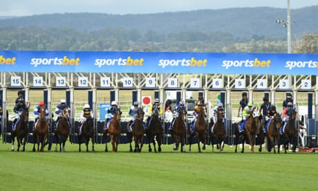 Horse racing at Pakenham Racecourse, Australia