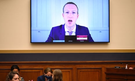 Mark Zuckerberg testifies at the hearing.