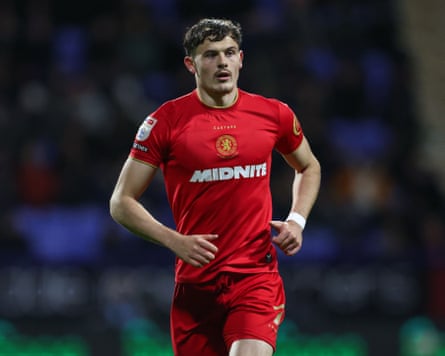 Will Lankshear of Middlesbrough jogs on the pitch during a match