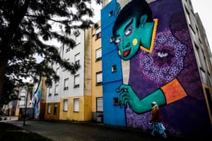 A mural by French artist Stew