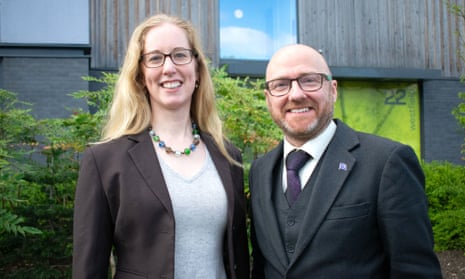 The Scottish Green party co-leaders, Lorna Slater and Patrick Harvie