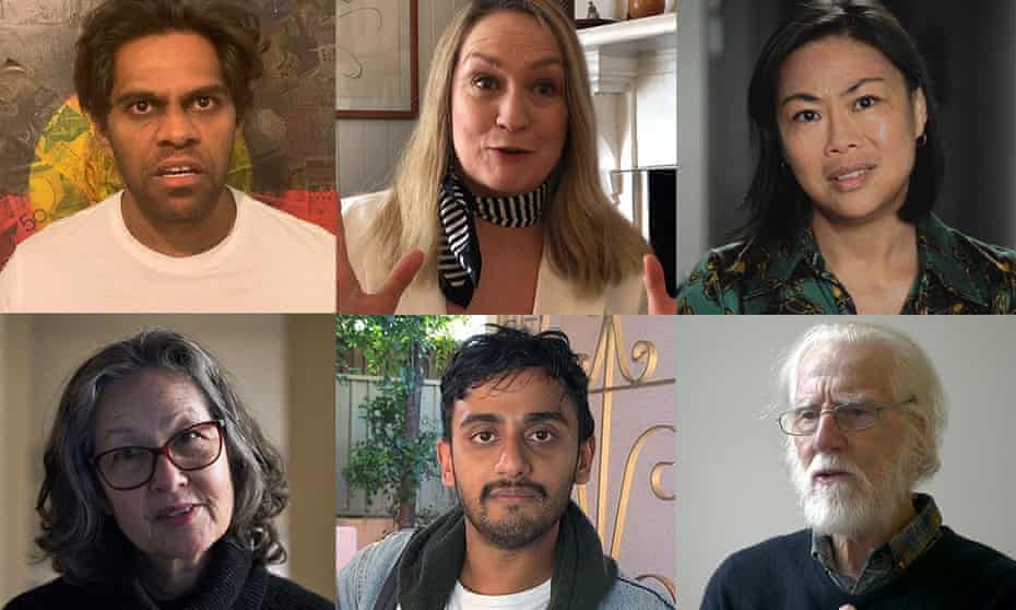 Six faces of actors in Dear Australia
