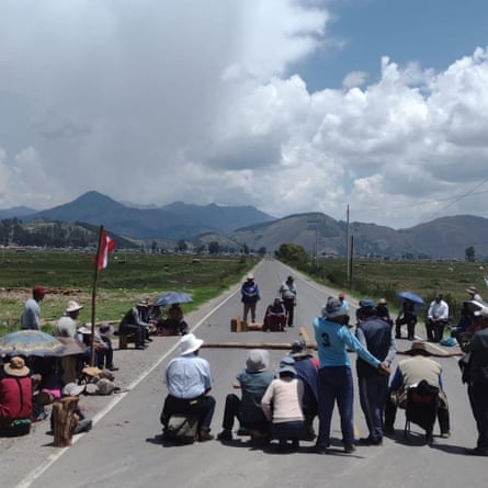 The blocking of the panamericana sur