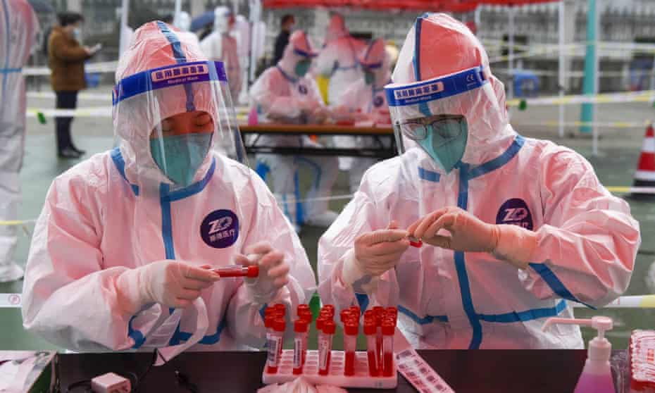Mainland China reports first case of Omicron coronavirus variant | China | The Guardian