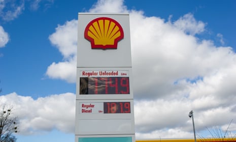 Fuel price increases in Beaconsfield, Buckinghamshire, on 17 March.