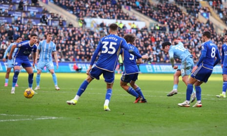 Callum O'Hare equalises for the Sky Blues.