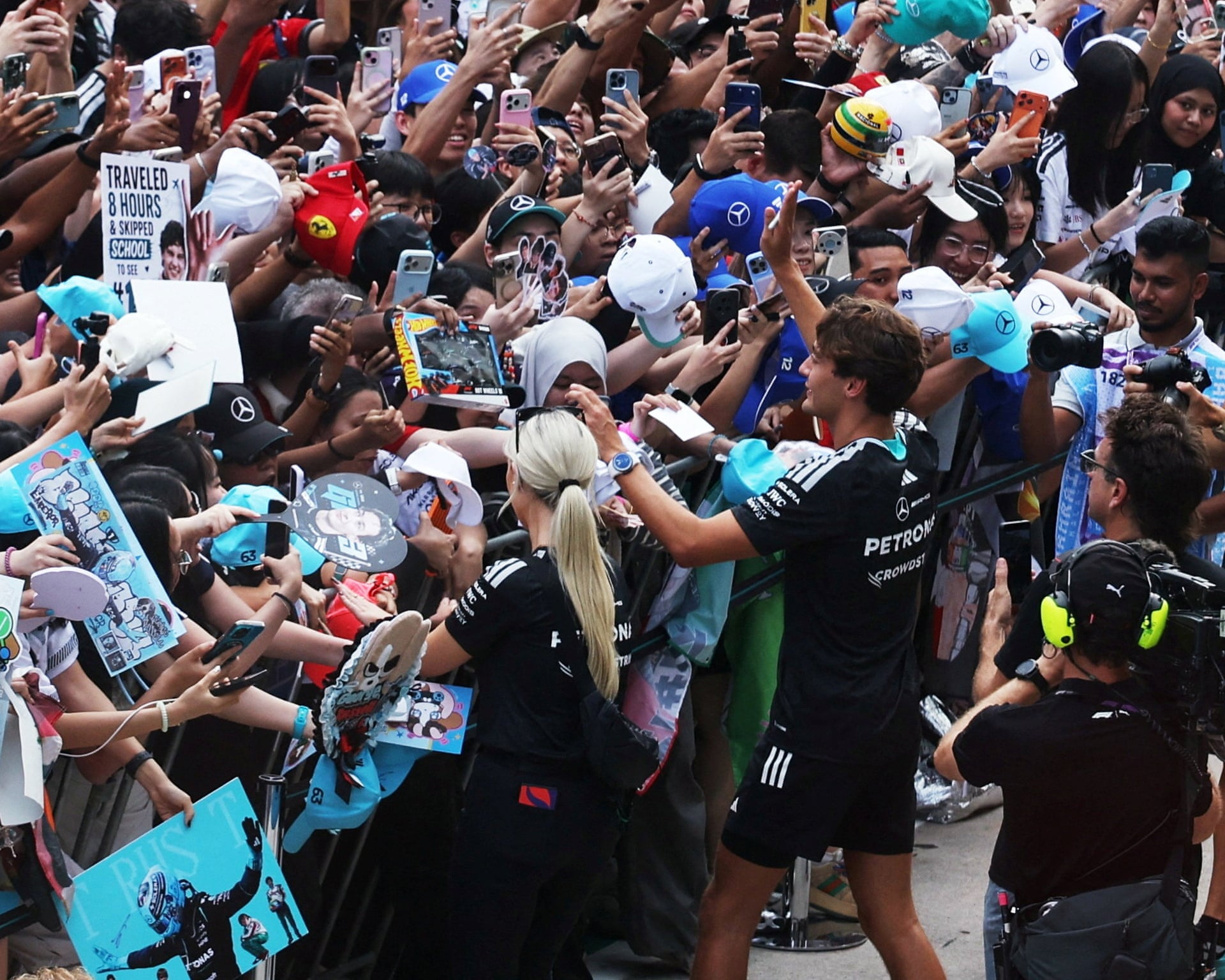 George Russell and Kimi Antonelli together with Mercedes during the 2026 Formula 1 season