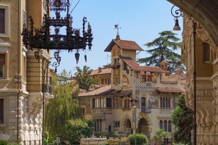 The Coppedè district of Rome is famous for its curious fusion of architectural styles.