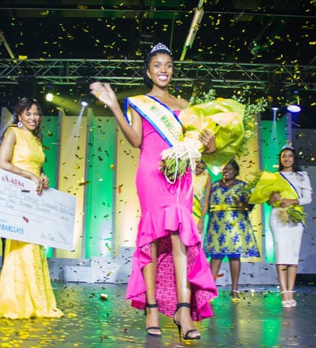‘On my own terms’ … Khumalo winning a beauty contest in 2016.